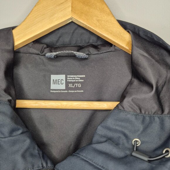 MEC Mountain Equipment Coop Longline Hooded Rain Jacket Coat Size XL - Picture 2 of 15